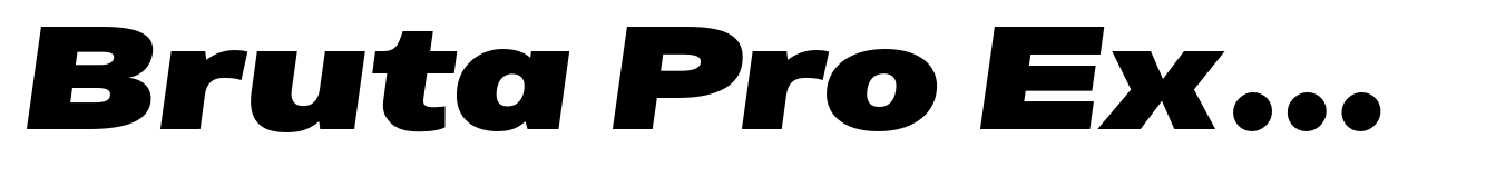 Bruta Pro Extended Black Italic